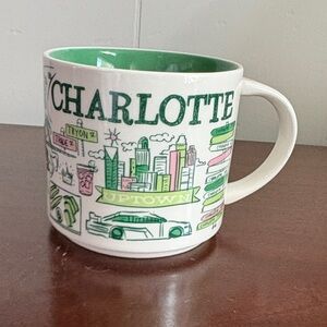Starbucks Charlotte Mug - Green and White